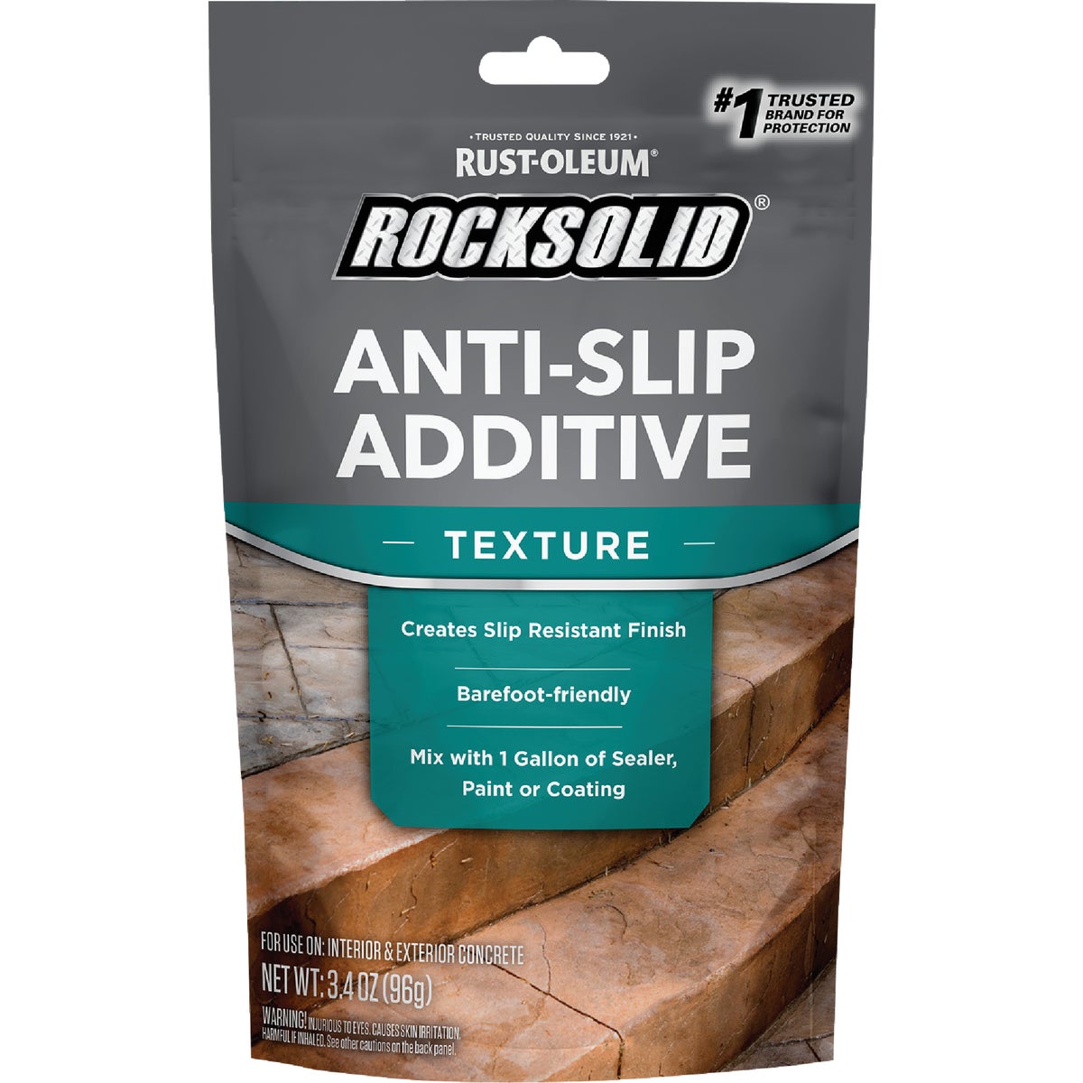 Rust-Oleum RockSolid Anti-Slip Floor Texture Additive, 3.4 Oz.