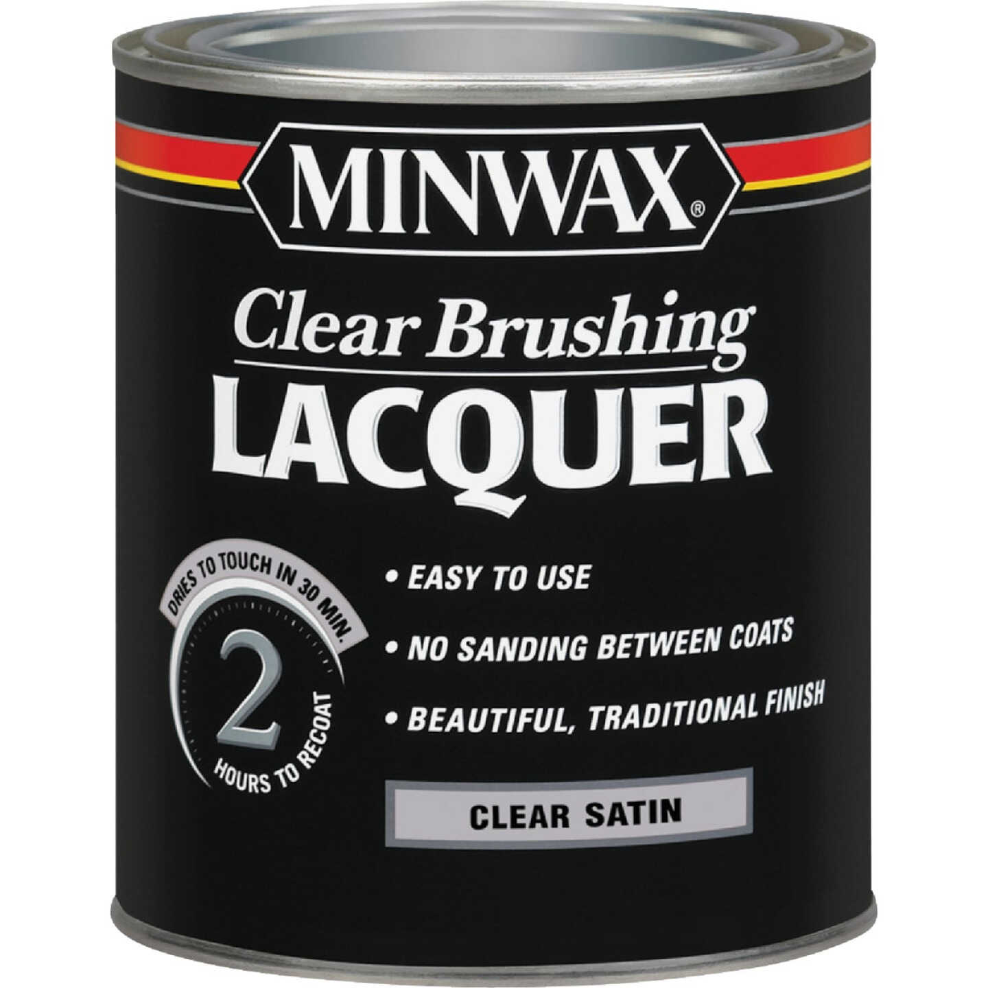 Minwax Satin Clear Brushing Lacquer, 1 Qt. Image 1
