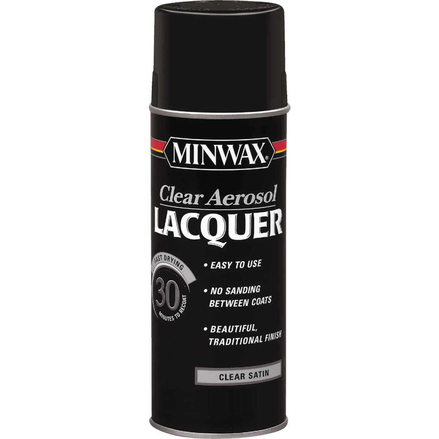 Minwax 11.5 Oz. Clear Satin Spray Lacquer Image 1