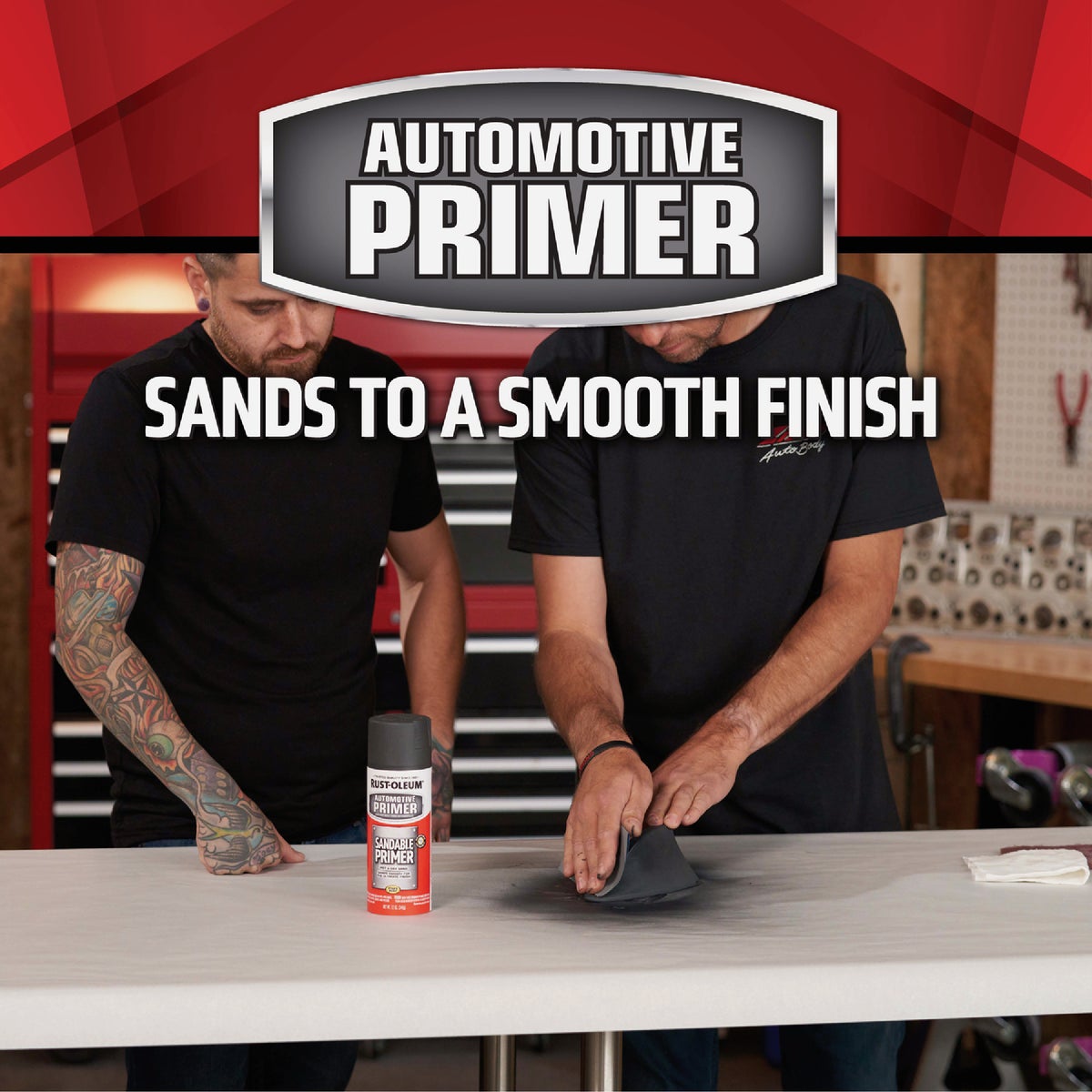 Rust-Oleum Automotive Sandable Primer Spray, 12 Oz., Gray Image 3