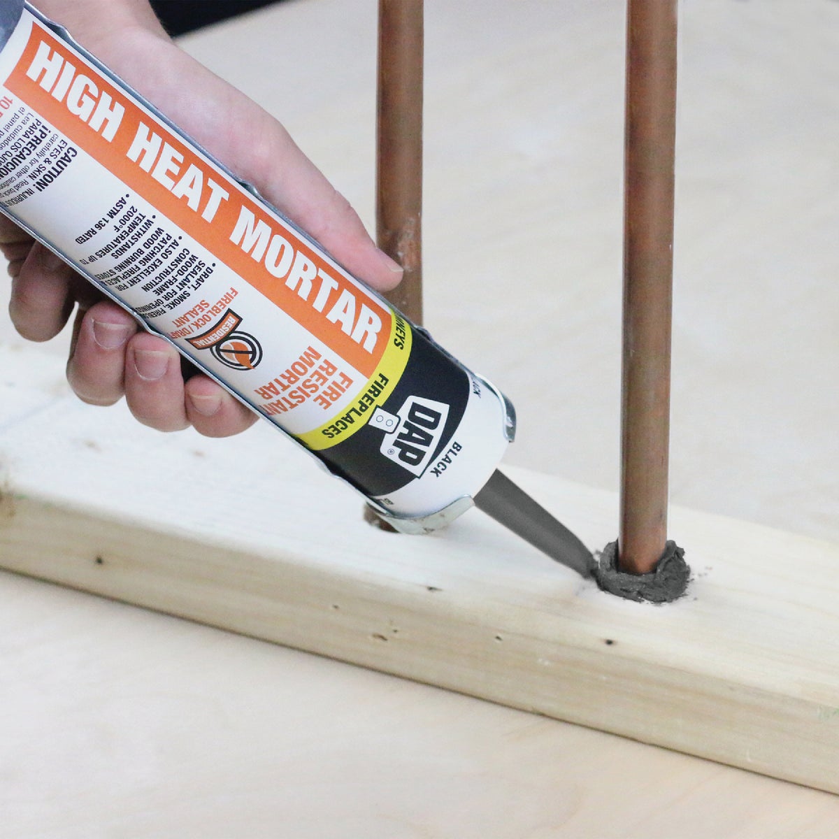 Dap 10.1 Oz. Black Fire Resistant Mortar Hi-Temp Sealant Image 2