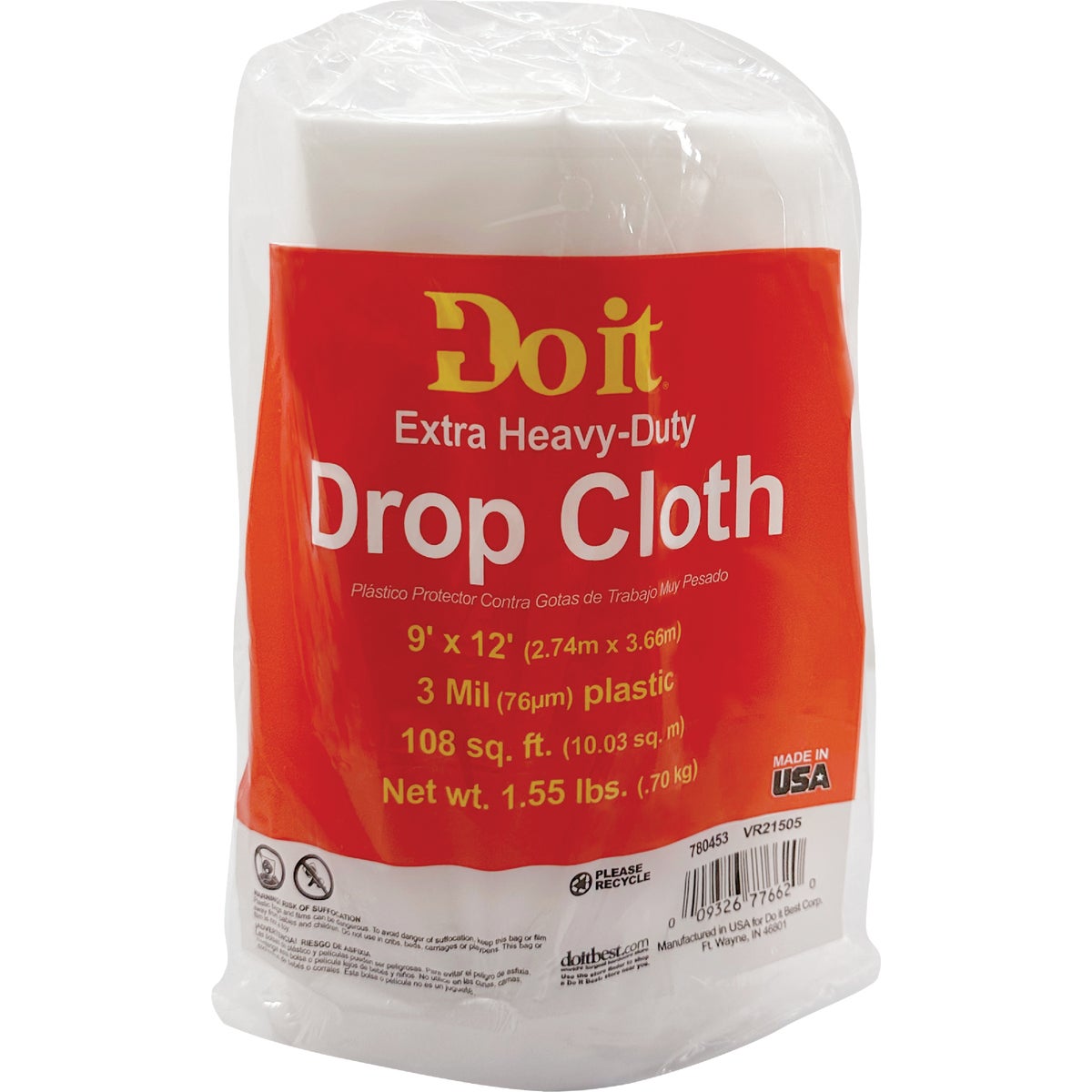 Frost King Plastic 9 Ft. x 12 Ft. 3 mil Drop Cloth