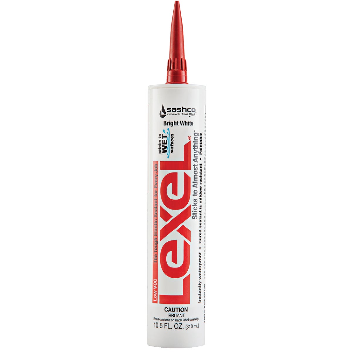Sashco Lexel 10.5 Oz. Caulk Polymer Sealant, Bright White Image 1