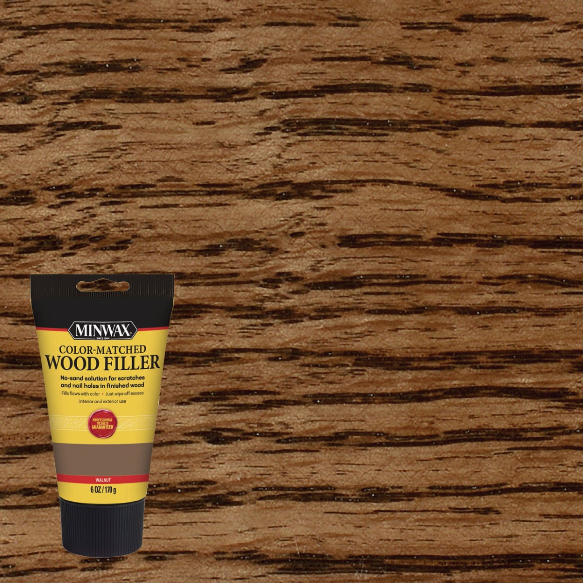 Minwax 6 Oz. Color-Matched Wood Filler, Walnut