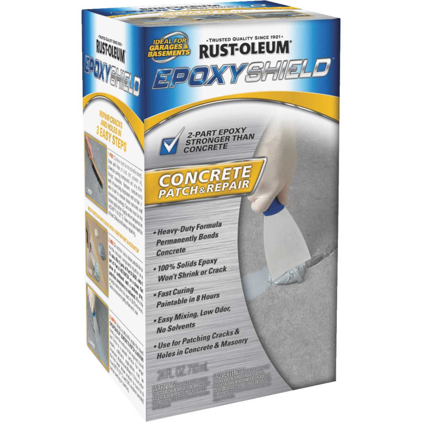 Rust-Oleum EPOXYSHIELD Concrete Patch & Repair, Gray, 24 Oz. Image 2