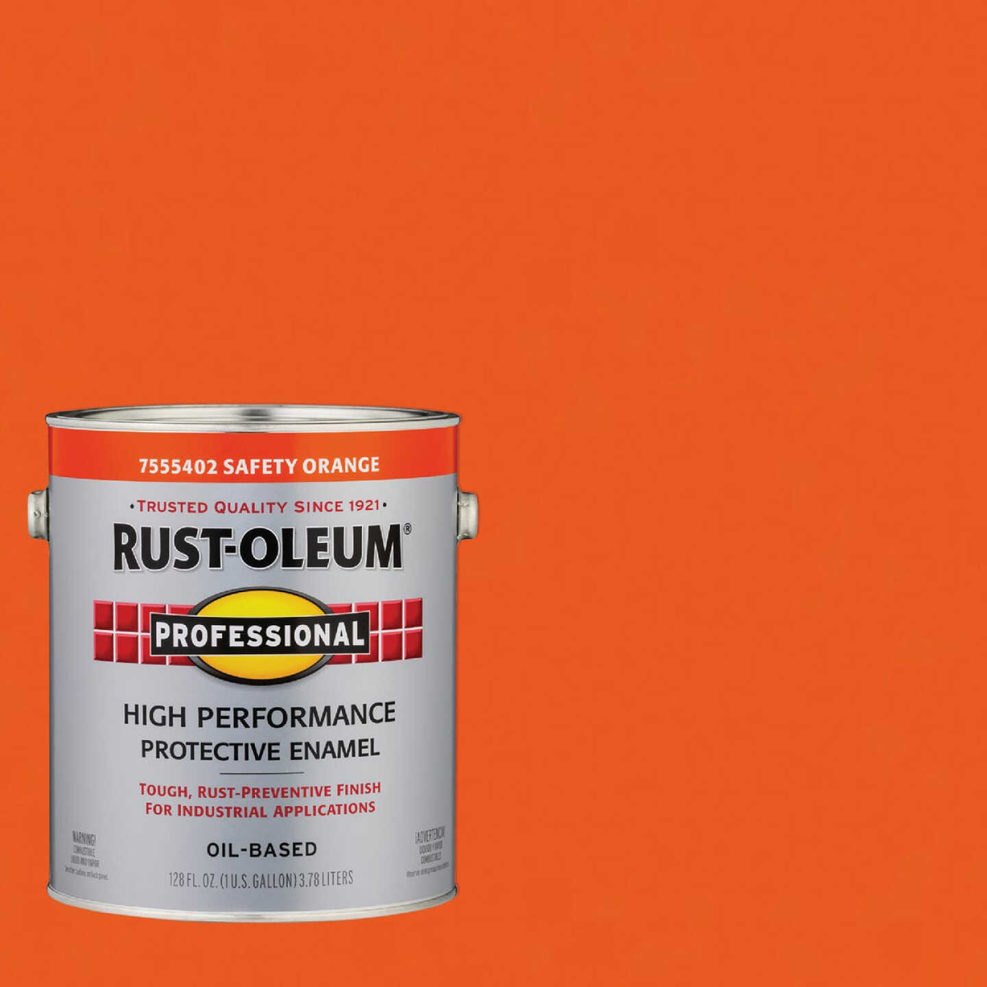 Rust-Oleum Professional DTM Industrial Enamel, Safety Orange, 1 Gal. Image 1