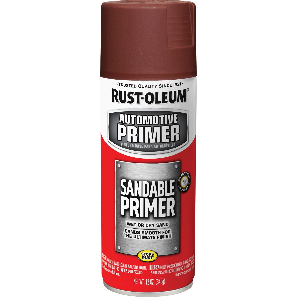 Rust-Oleum Automotive Sandable Primer Spray, 12 Oz. Red Image 7