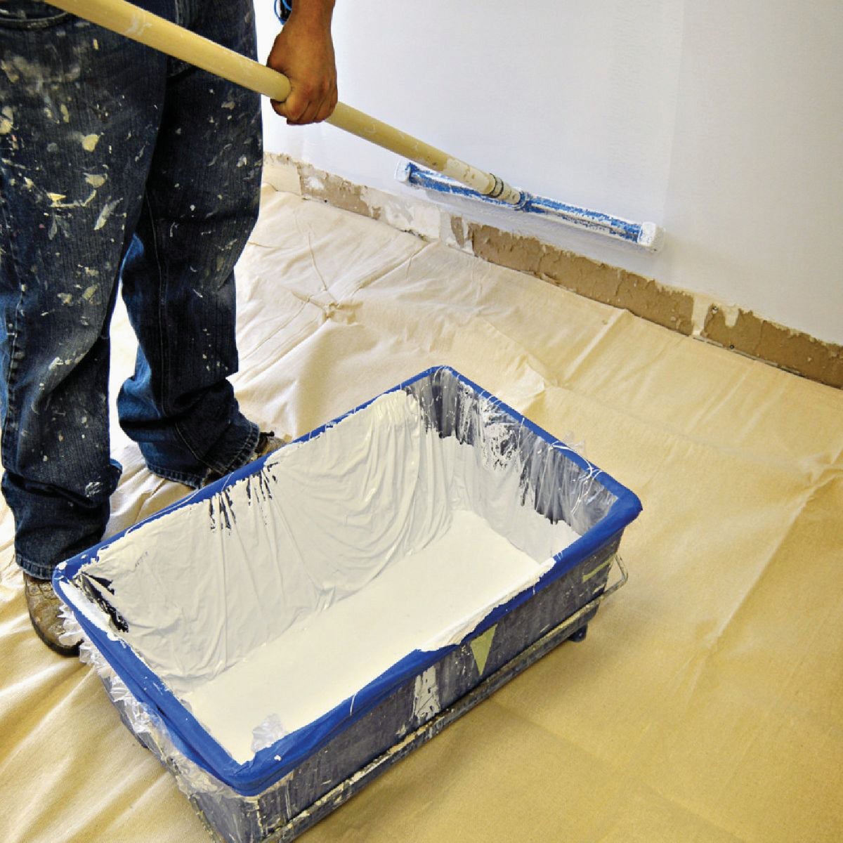 Trimaco Butyl II 5 Ft. x 5 Ft. Canvas Drop Cloth Image 2