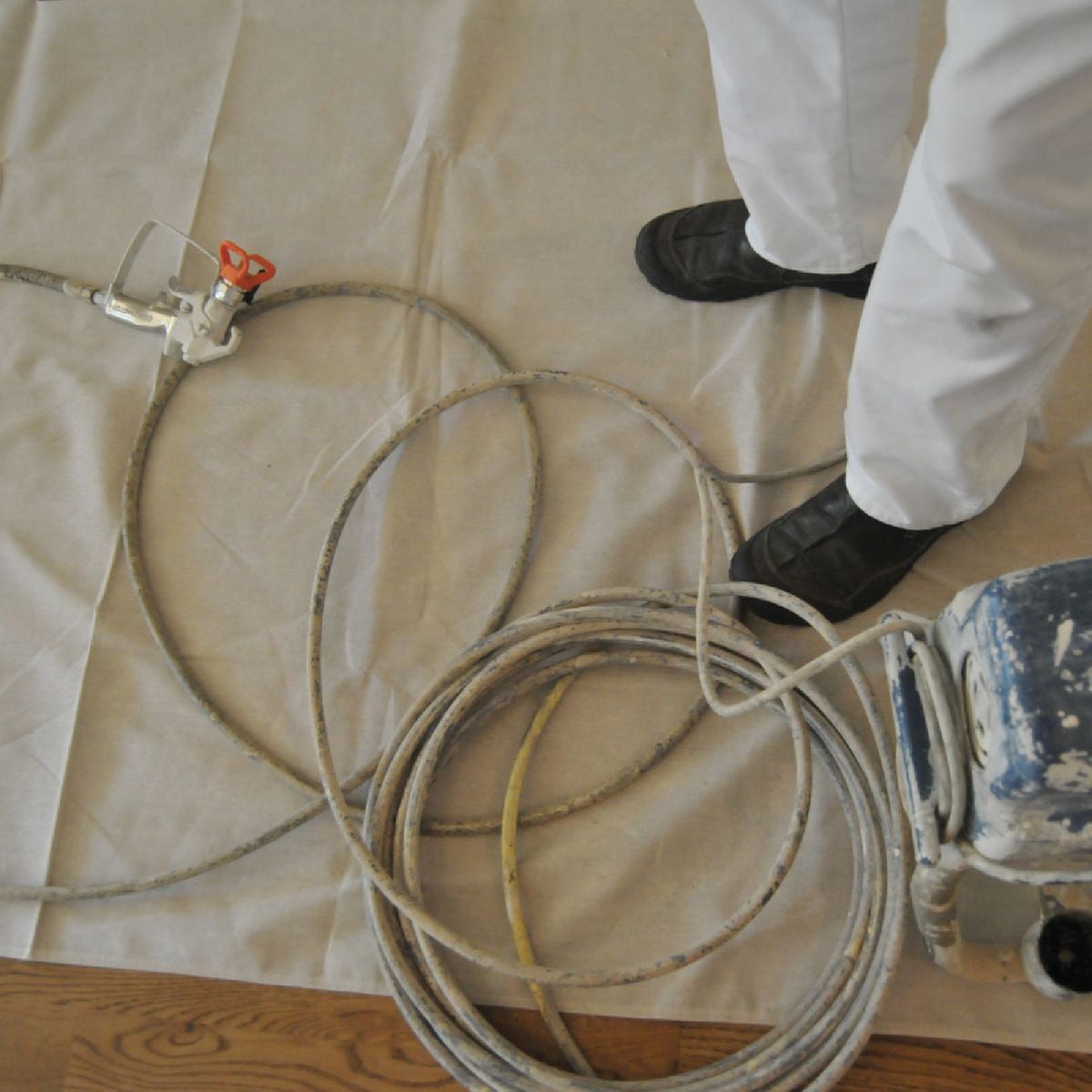 Trimaco Butyl II 5 Ft. x 5 Ft. Canvas Drop Cloth Image 4