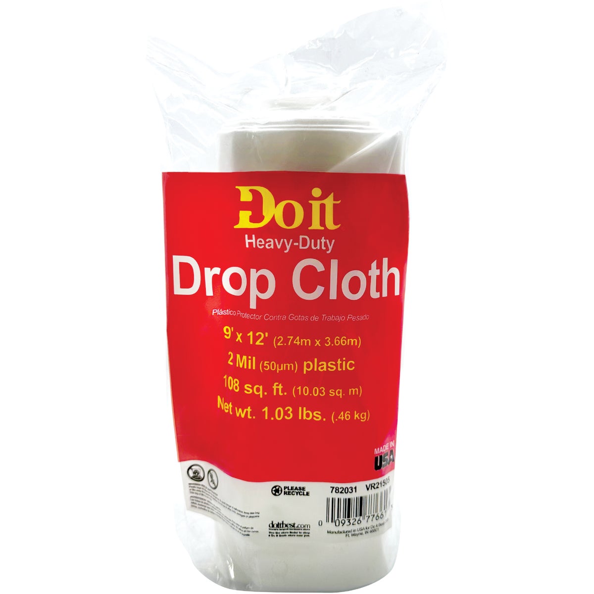 Frost King Plastic 9 Ft. x 12 Ft. 2 mil Drop Cloth