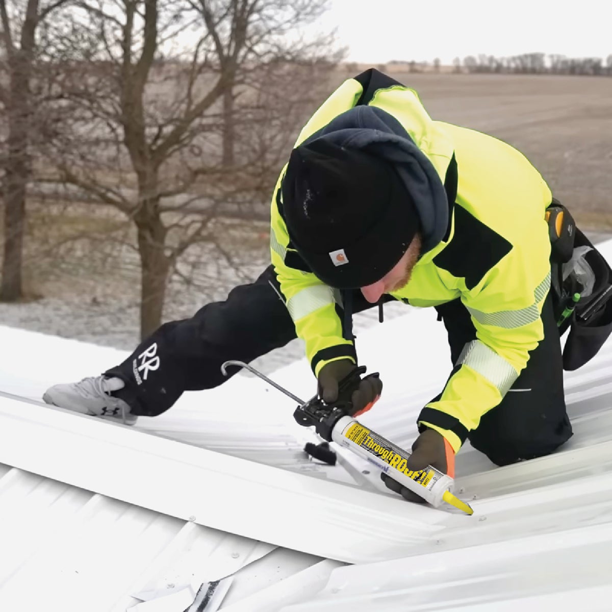 Through the Roof! 10.5 Oz. White Low VOC Roof Sealant Image 3