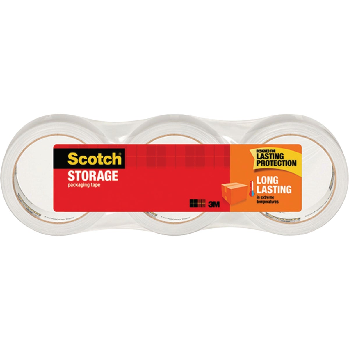 Scotch 1.88 In. x 54.6 Yd. Long Lasting Storage Packaging Tape (3-Pack)