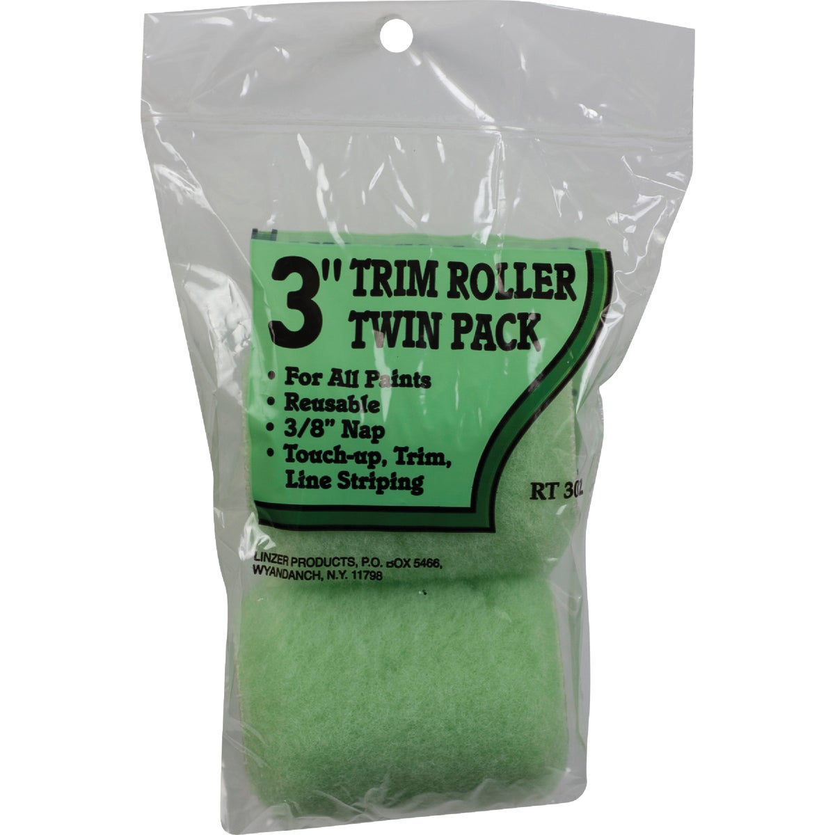 Linzer Project Select  3 In. x 3/8 In. Knit  Fabric Roller Cover (2-Pack) Image 1
