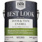 Best Look Alkyd/Oil Base Semi-Gloss Door & Trim Enamel Interior Wall Paint, White-Pastel Base, 1 Gal. Image 2