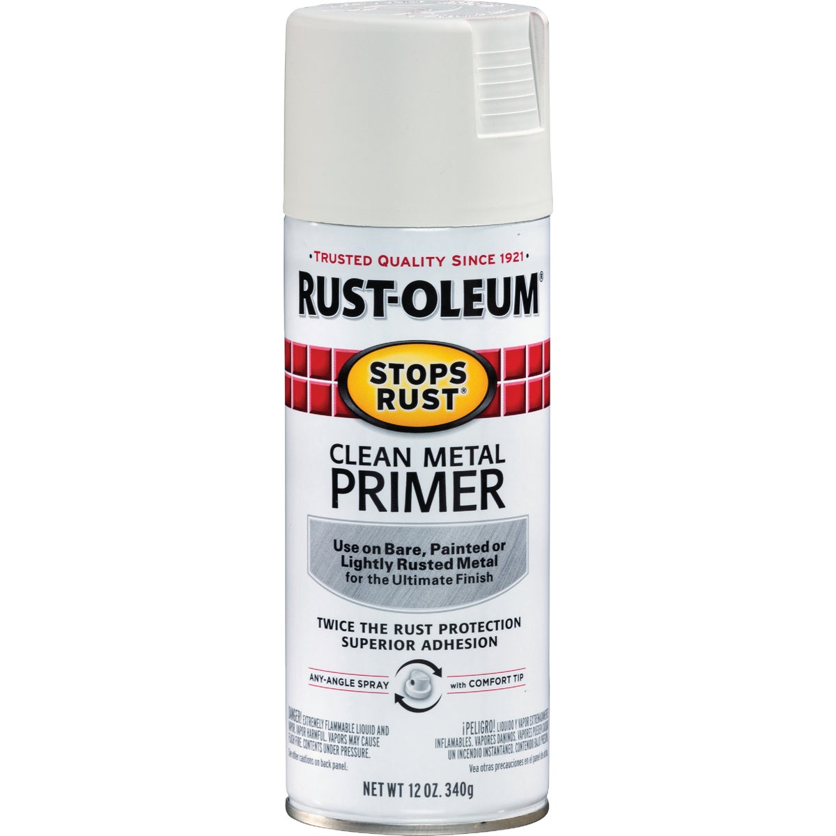 Rust-Oleum 12 Oz. White Clean Metal Spray Primer Image 7