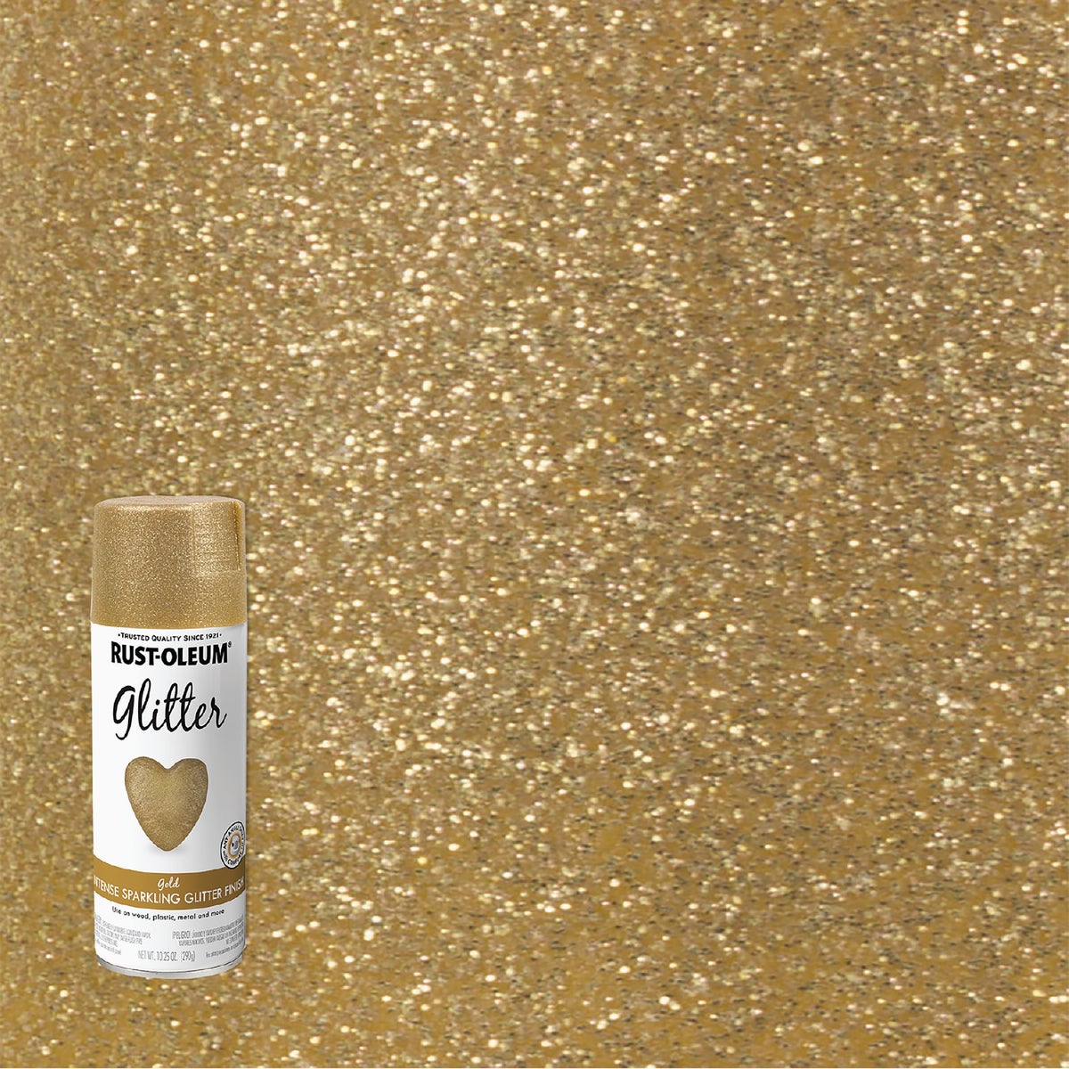 Rust-Oleum 10.25 Oz. Gold Glitter Sealer Spray Paint