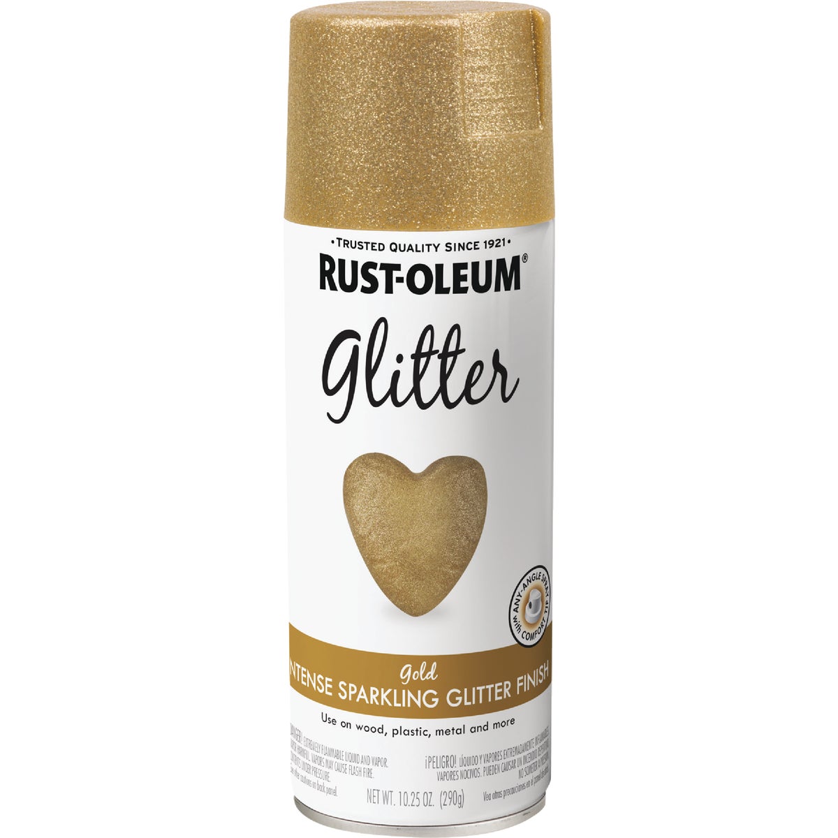 Rust-Oleum 10.25 Oz. Gold Glitter Sealer Spray Paint Image 7