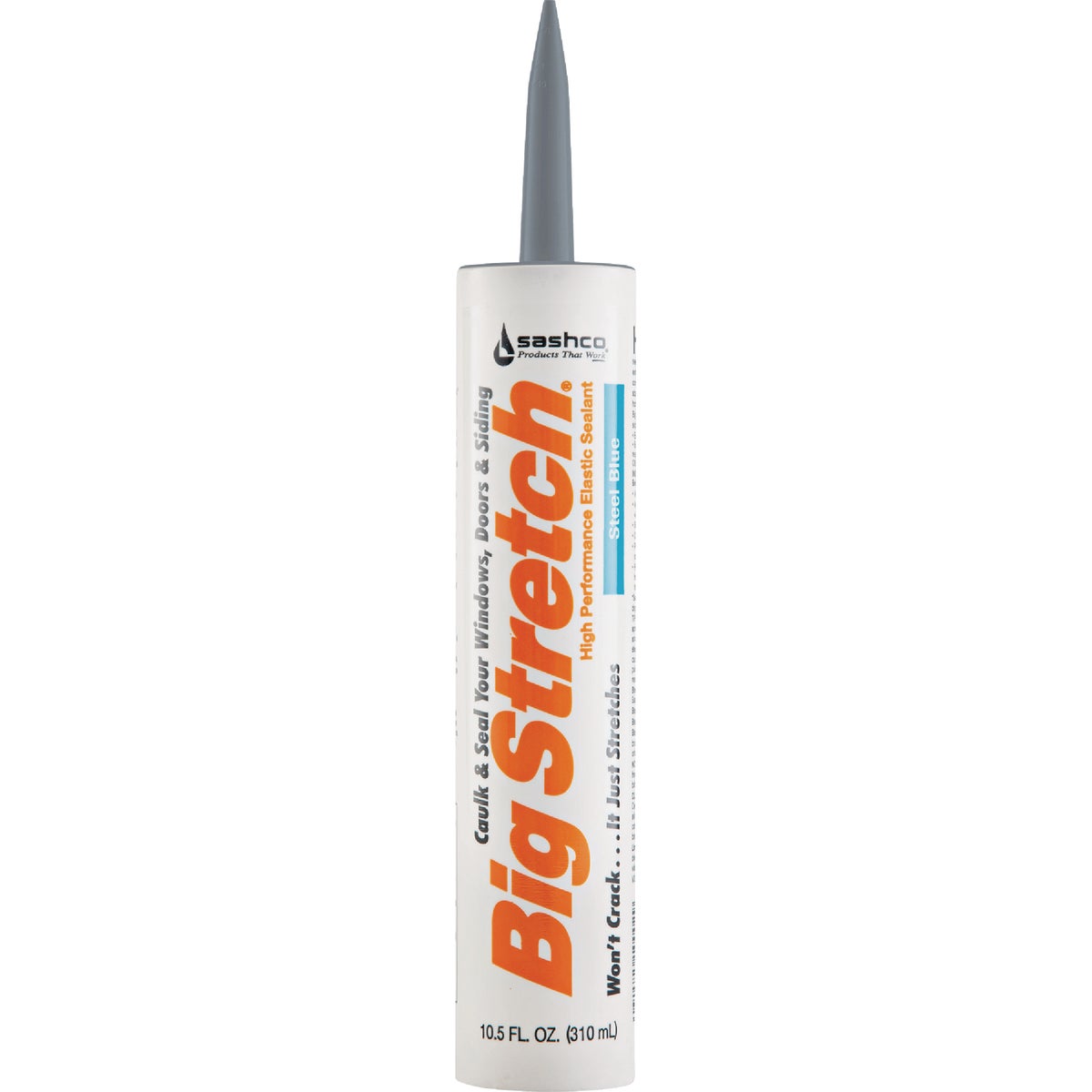 Sashco Big Stretch 10.5 Oz. Acrylic Elastomeric Caulk, Steel Blue