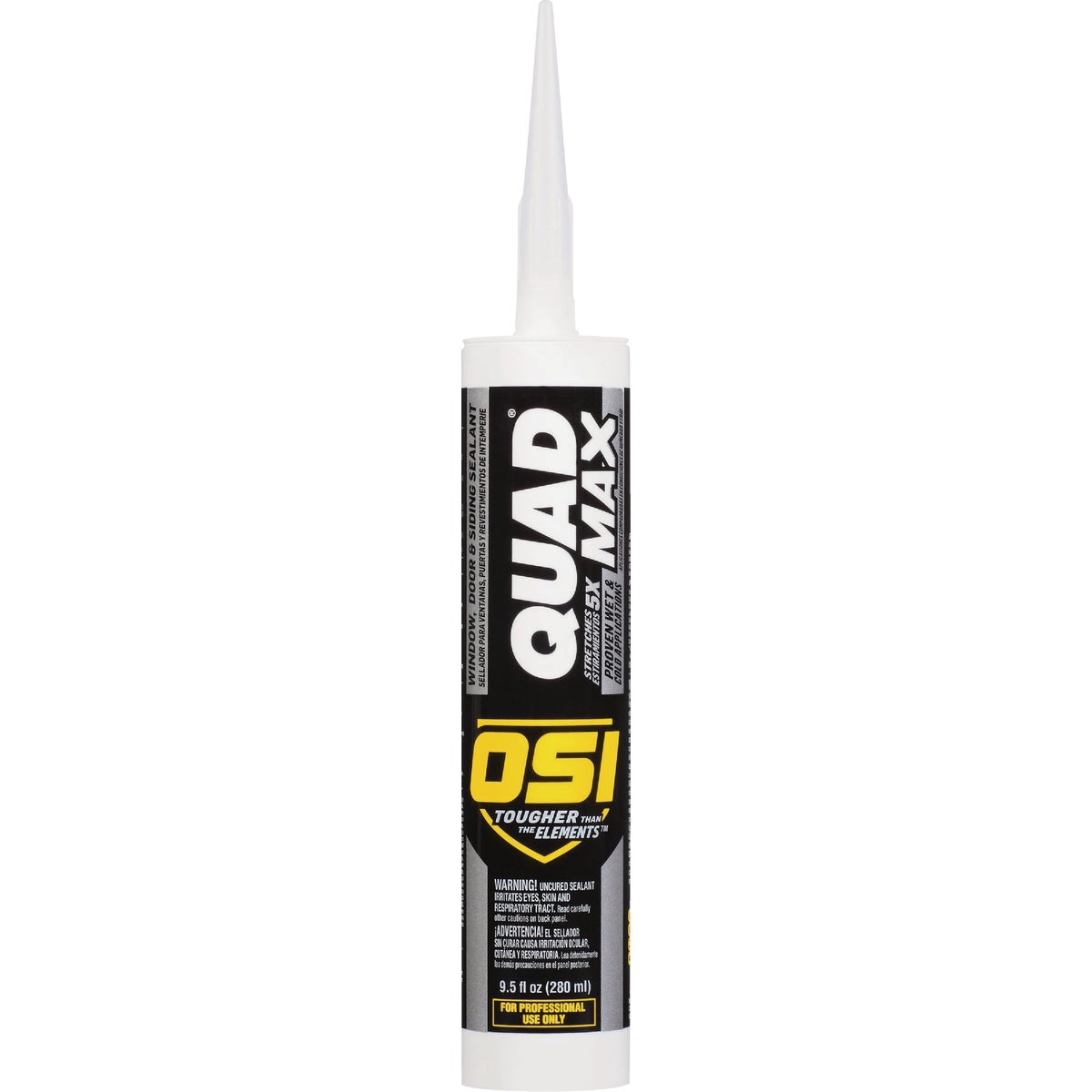 OSI Quad Max 9-1/2 Oz. Window, Door and Siding Polymer Sealant, Brown 456 Image 1