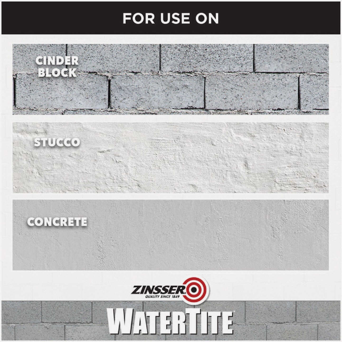 Zinsser WaterTite White General Purpose Waterproofing Paint, 1 Gal. Image 5