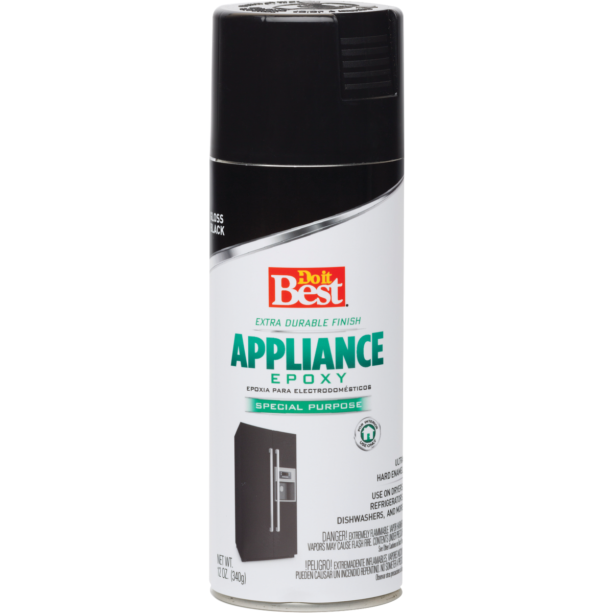 Do it Best Gloss Black 12 Oz. Appliance Spray Paint