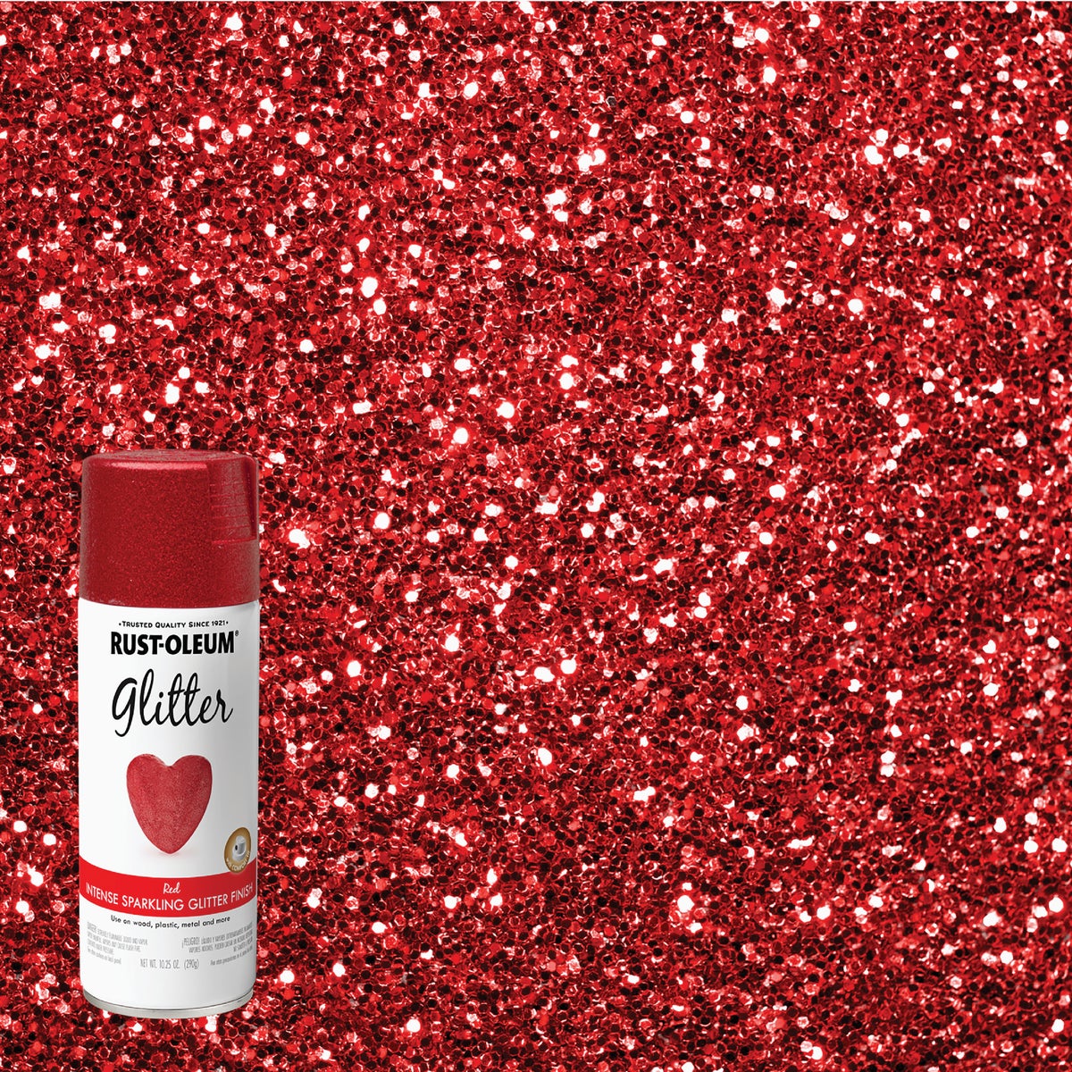 Rust-Oleum 10.25 Oz. Red Glitter Sealer Spray Paint