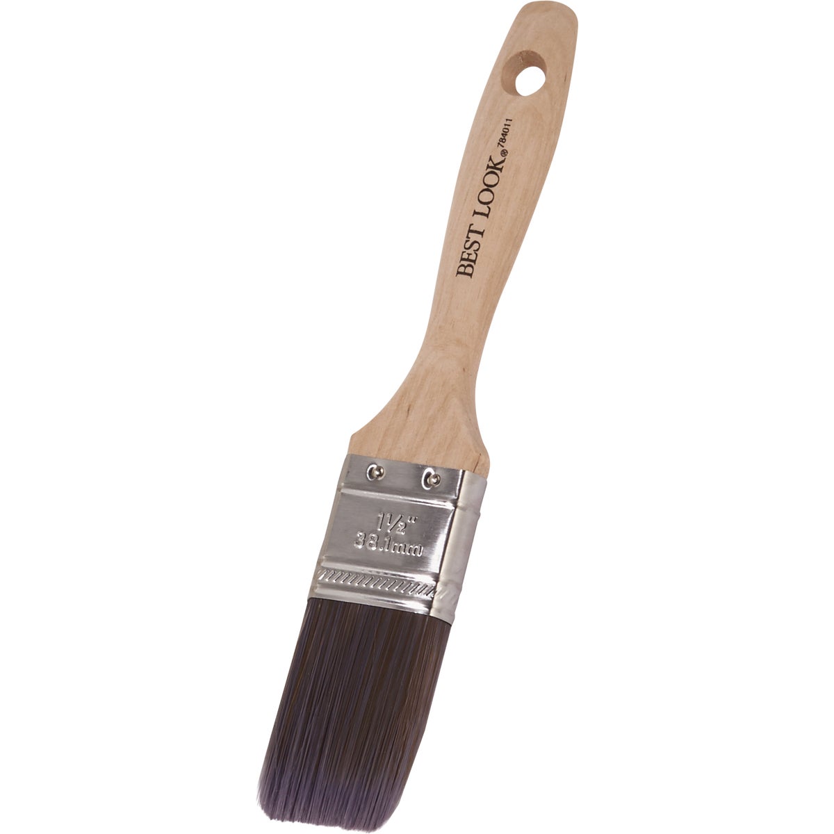 Best Look 1.5 In. Flat Polyester Paint Brush Image 3