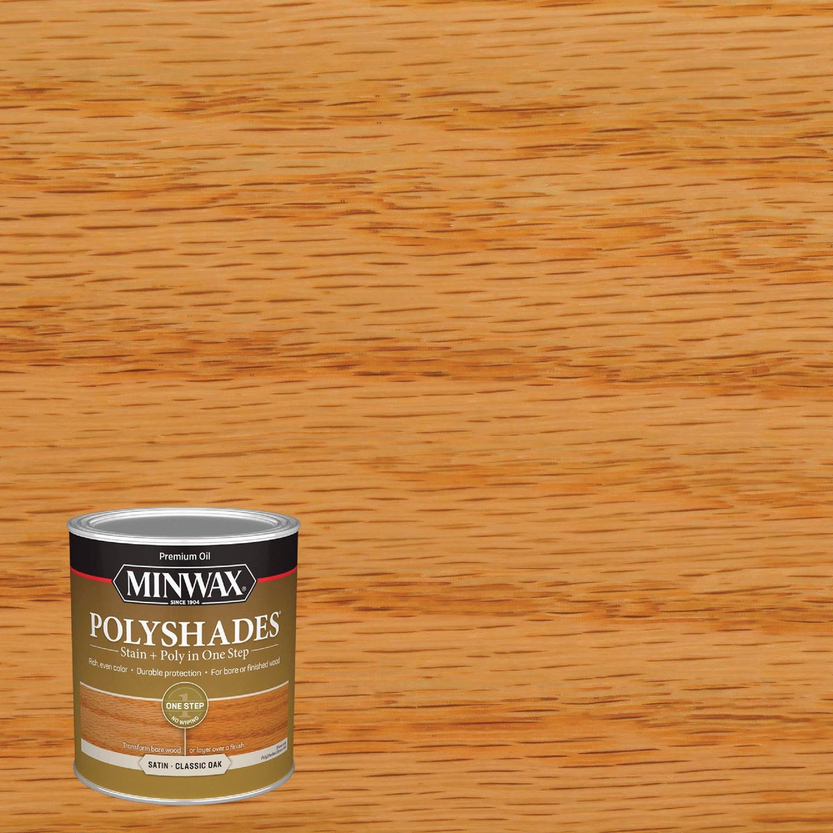 Minwax Polyshades 1 Qt. Satin Stain & Finish Polyurethane In 1-Step, Classic Oak Image 8