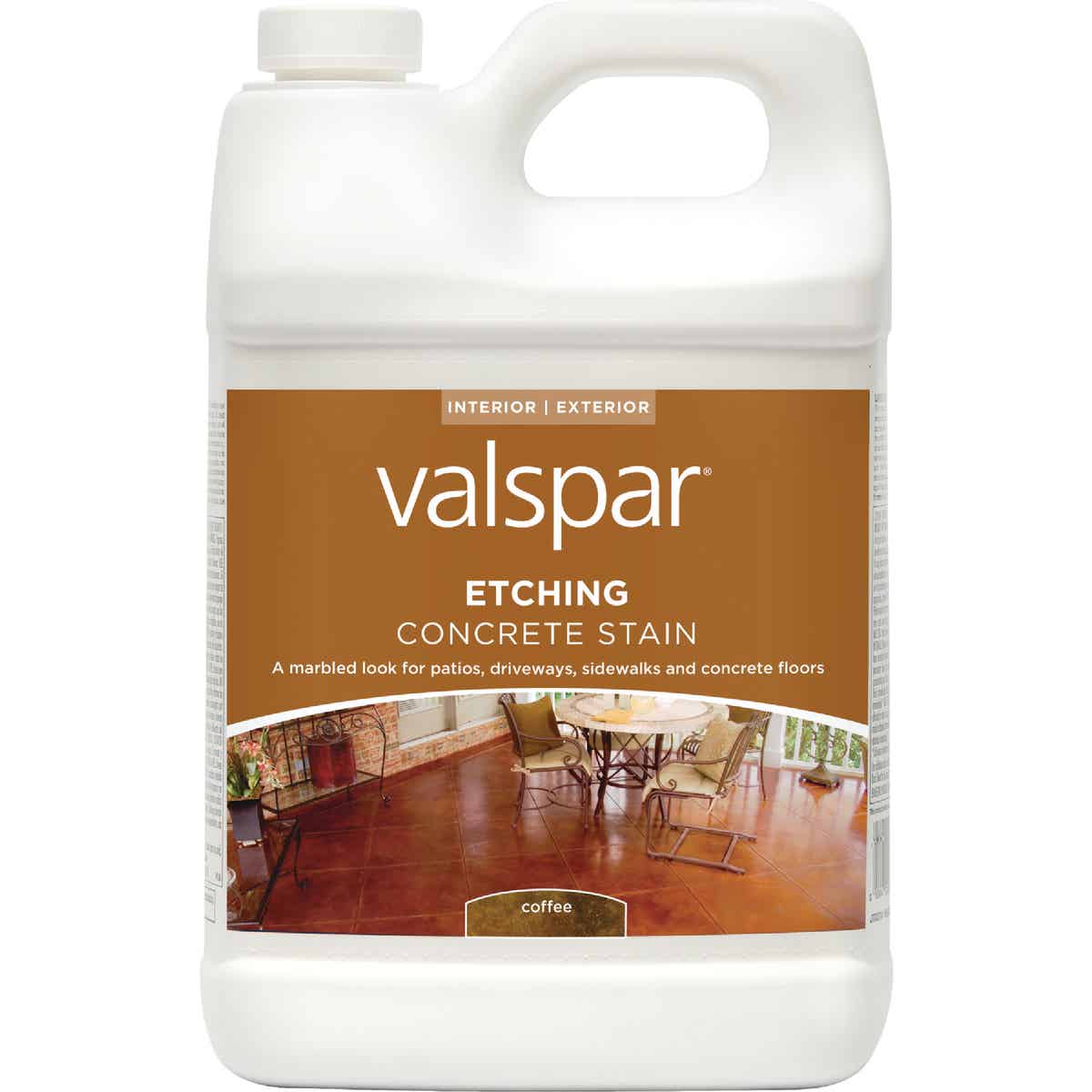 Valspar Interior/Exterior Coffee Concrete Stain, 1 Gal.