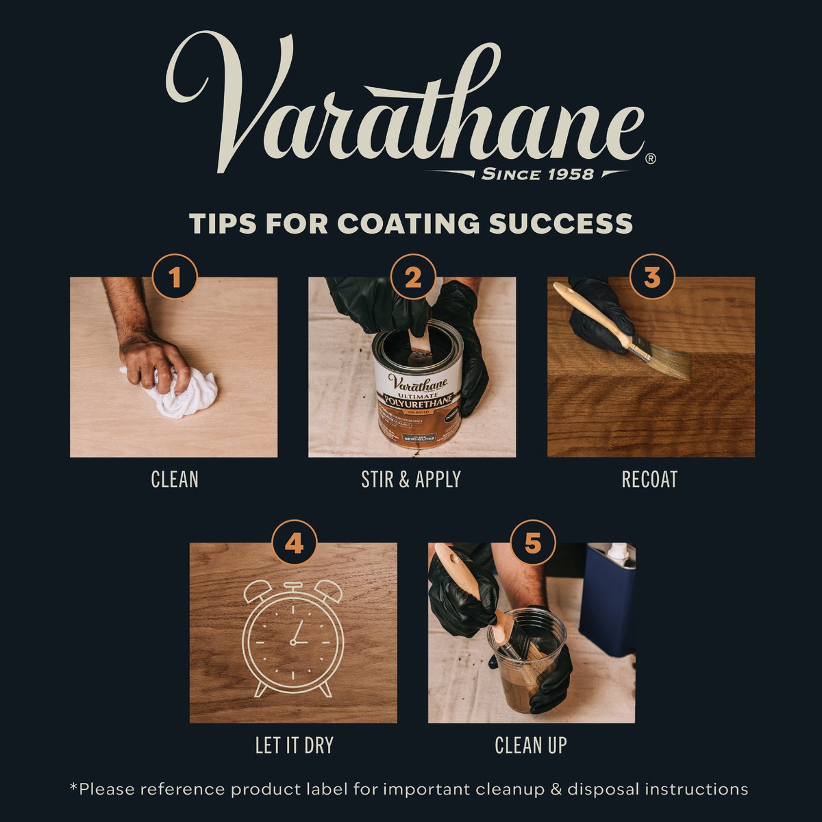 Varathane Satin Interior Polyurethane, 1/2 Pt. Image 6