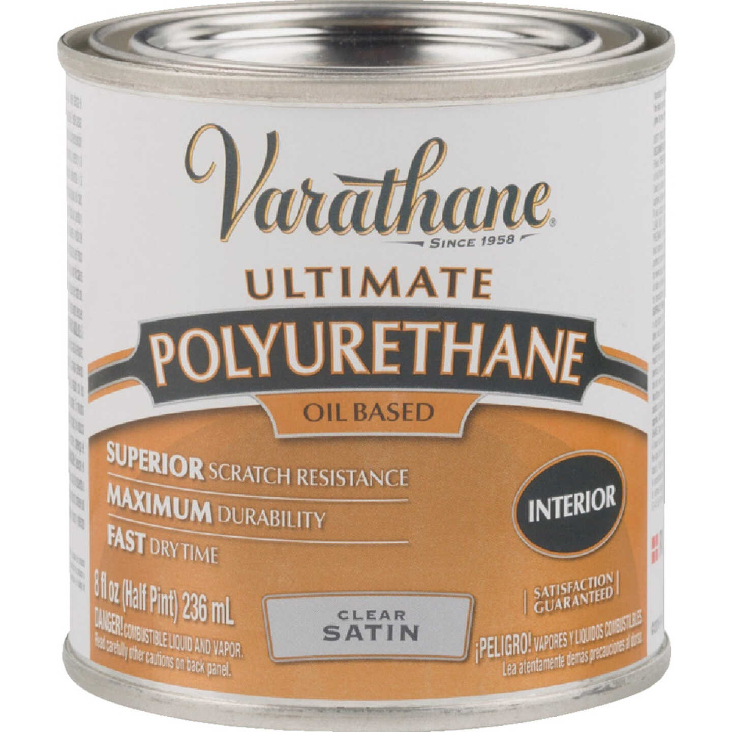 Varathane Satin Interior Polyurethane, 1/2 Pt. Image 7