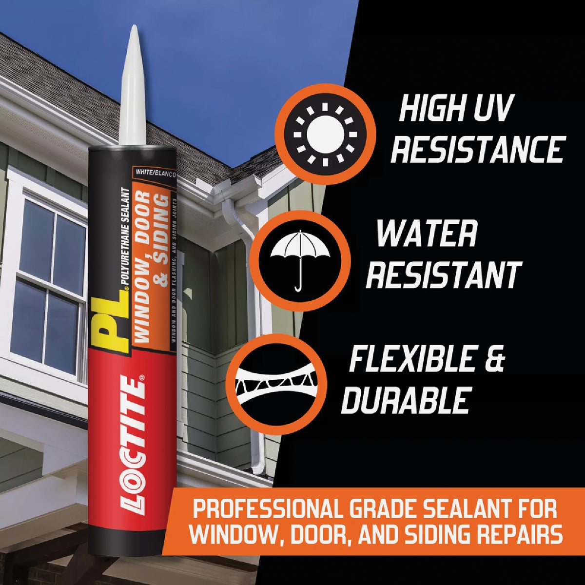 Loctite PL S40 10 Oz. Polyurethane Window, Door, & Siding Sealant, White Image 5