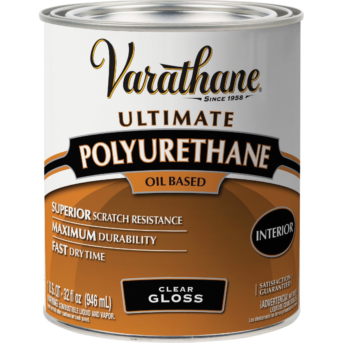 Varathane Gloss Interior Polyurethane, 1 Qt. Image 7