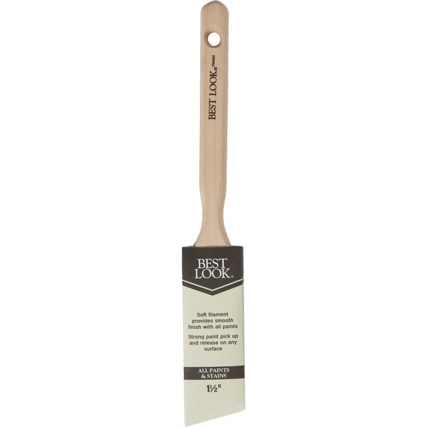 Best Look 1.5 In. Angle Polyester Paint Brush Image 2