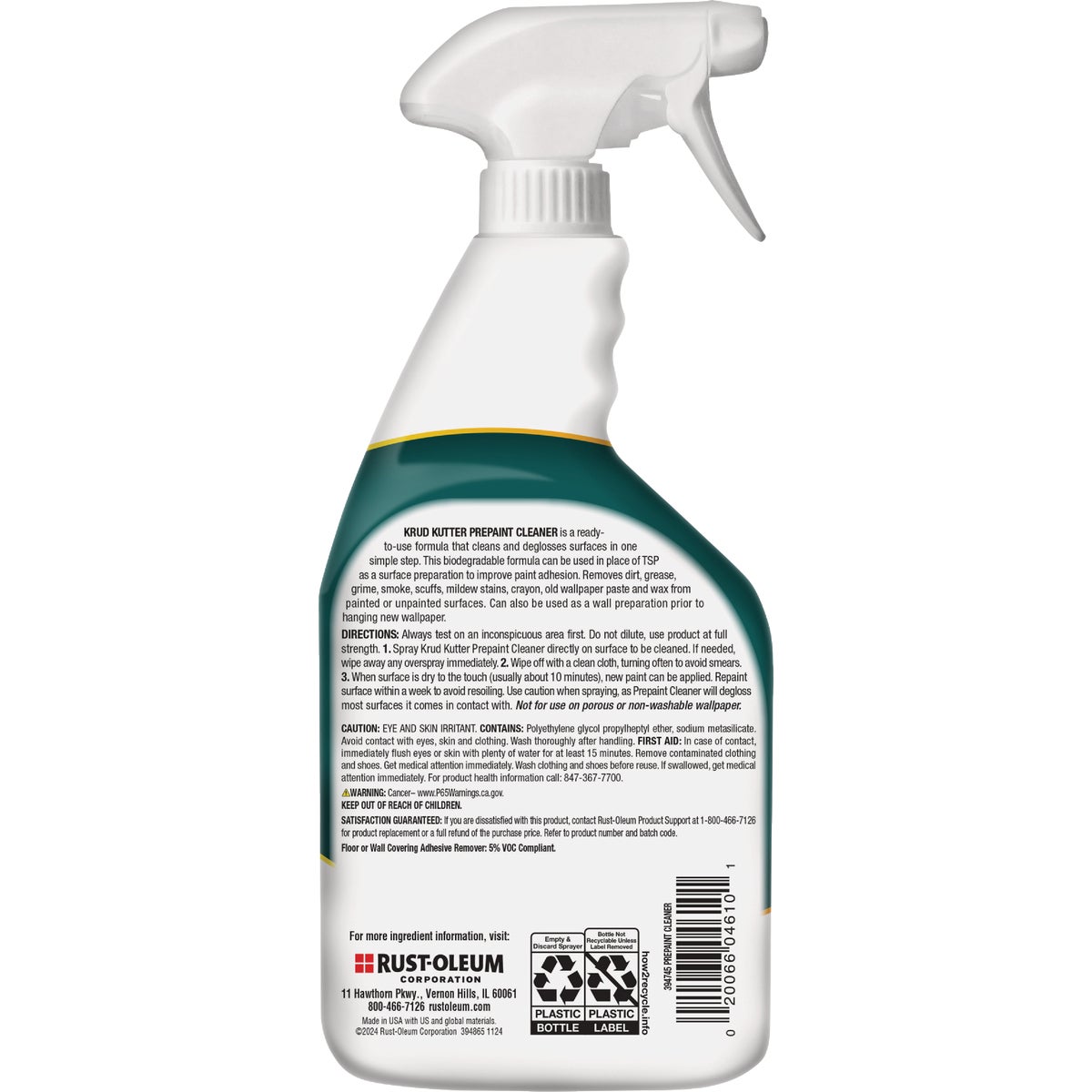 Krud Kutter 24 Oz. No-Rinse Pre-Paint Cleaner Image 2