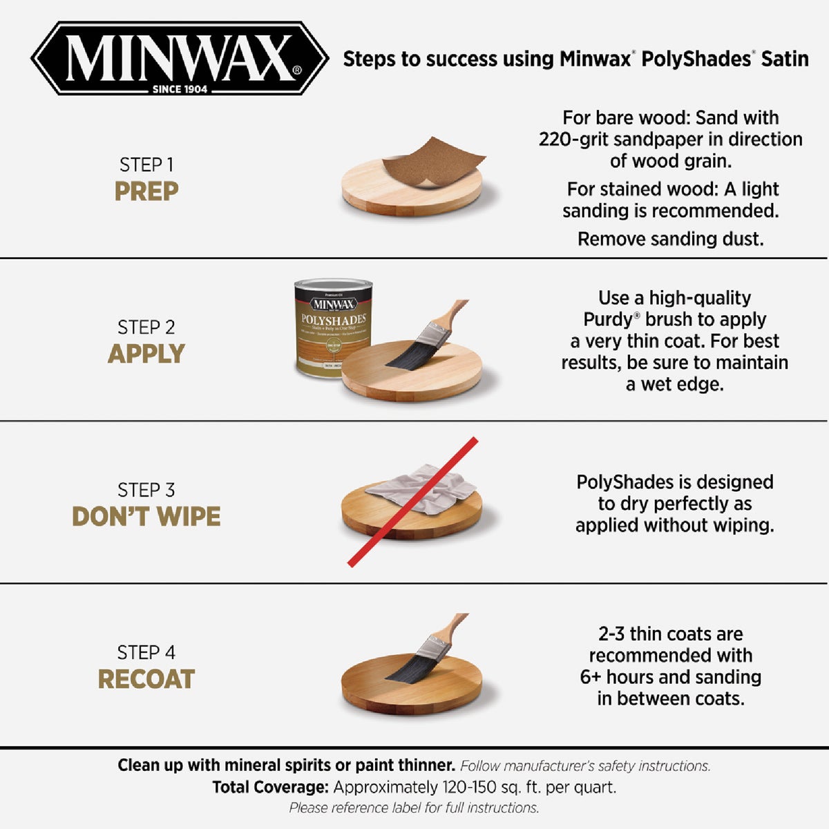 Minwax Polyshades 1/2 Pt. Satin Stain & Finish Polyurethane In 1-Step, Classic Oak Image 5