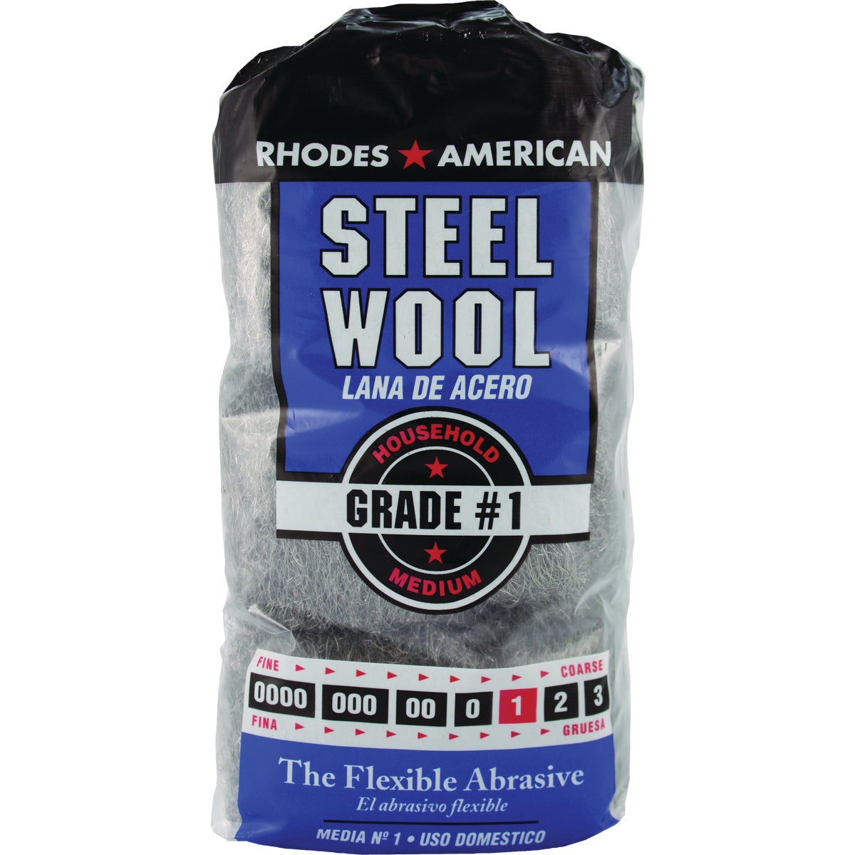 Rhodes American #1 Medium Steel Wool Pads (12-Pack)