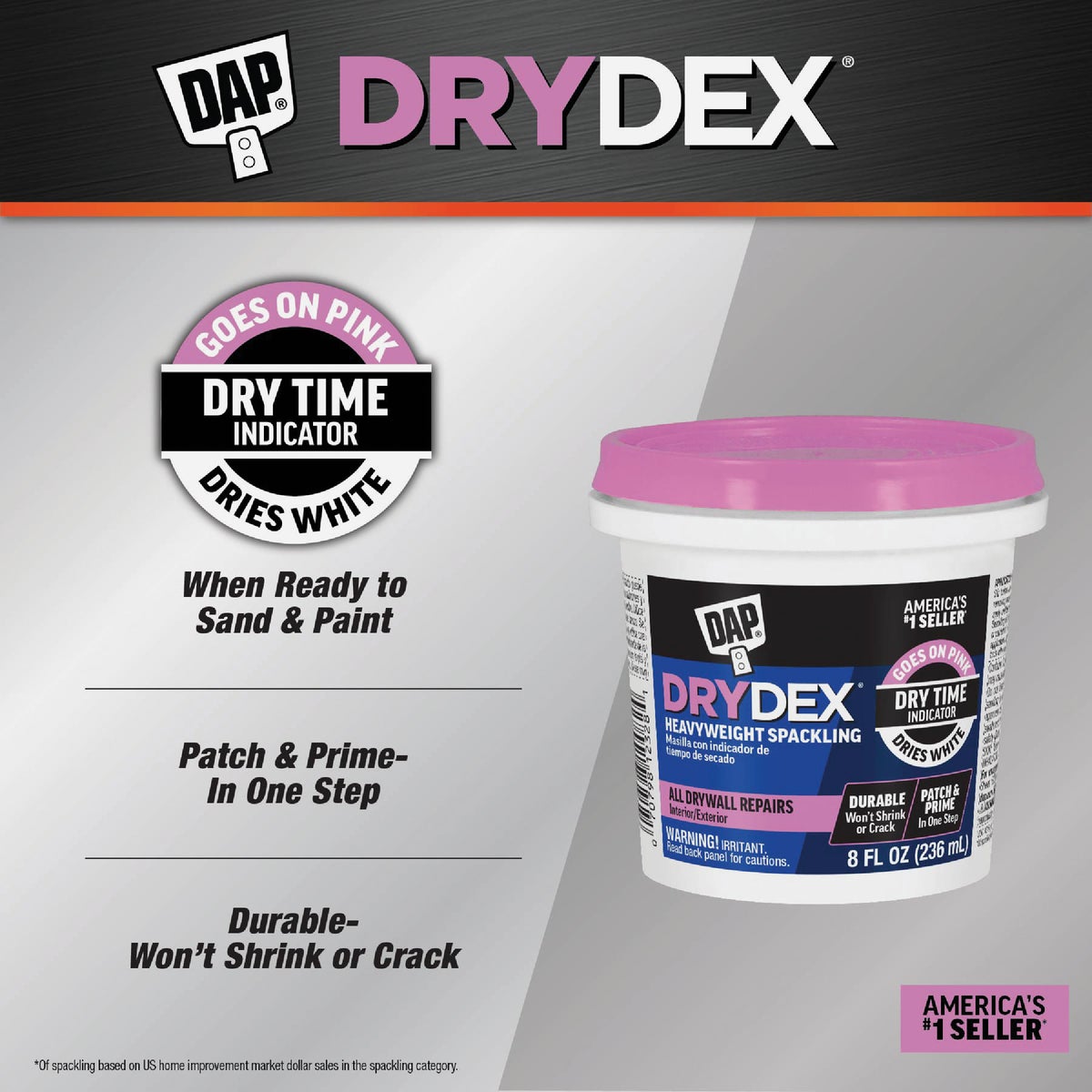 DAP Drydex 32 Oz. General Purpose Acrylic Spackling Image 2