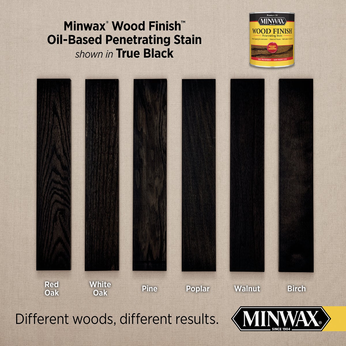 Minwax 1/2 Pt. True Black Wood Finish Image 2
