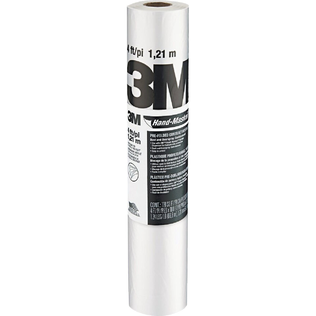 3M Hand Masker 6 Ft. x 90 Ft. Contractor's Plastic Drop Cloth Image 5