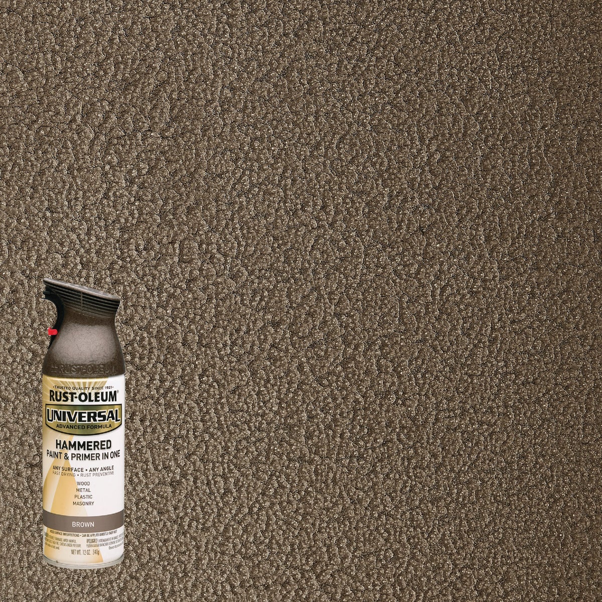 Rust-Oleum Universal 12 Oz. Hammered Brown Paint Image 7