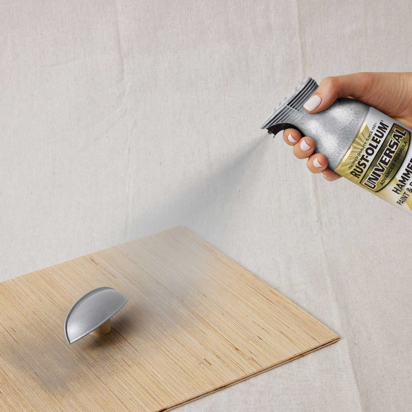 Rust-Oleum Universal 12 Oz. Hammered Silver Paint Image 5