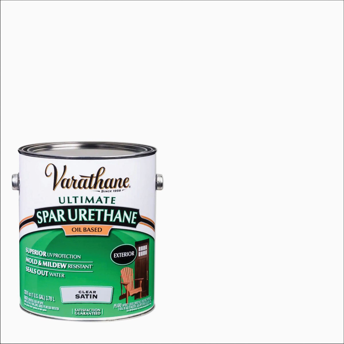 Varathane Satin Clear Exterior Low VOC Spar Urethane, 1 Gal.