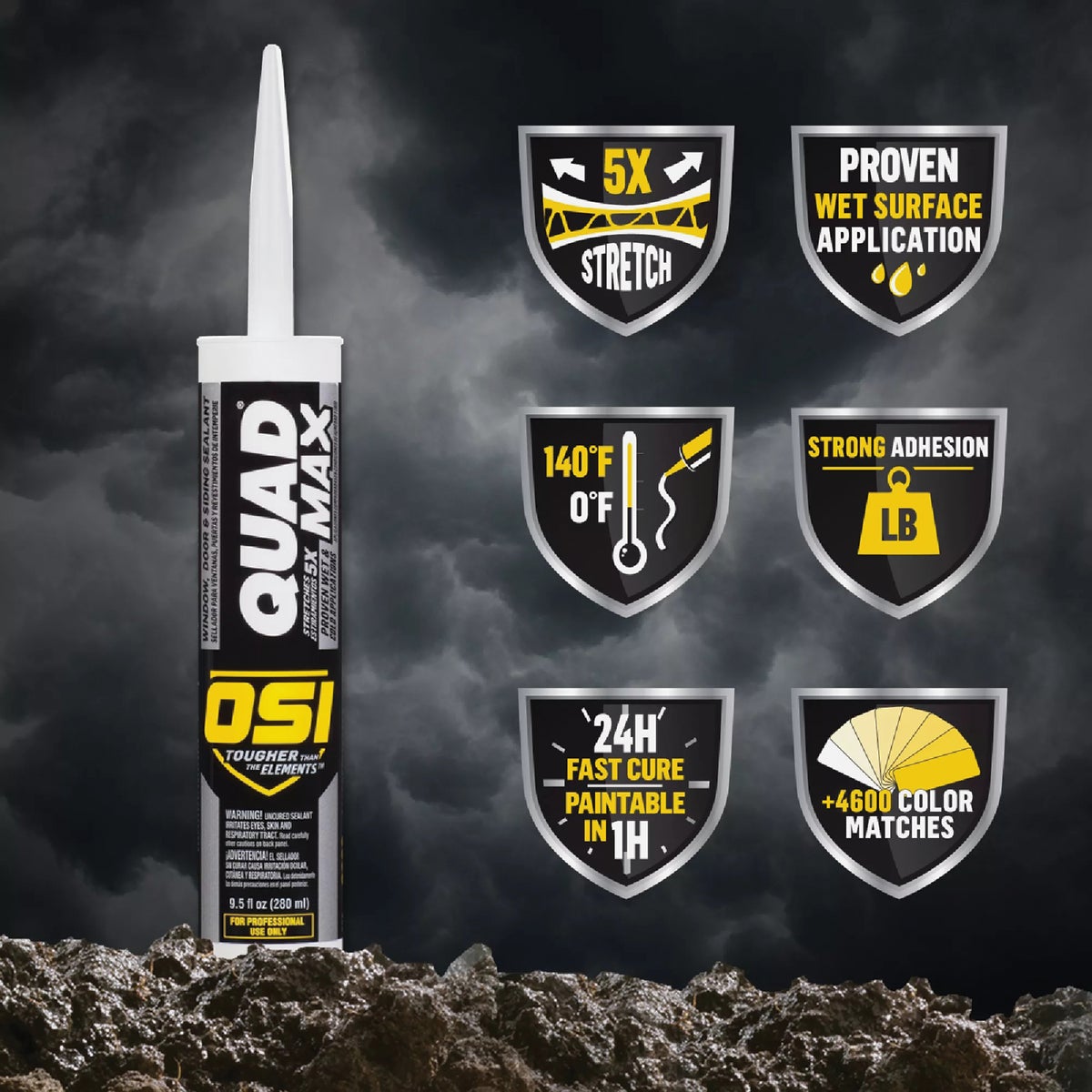 OSI QUAD MAX 9 Oz. Sealant, Clear Image 6