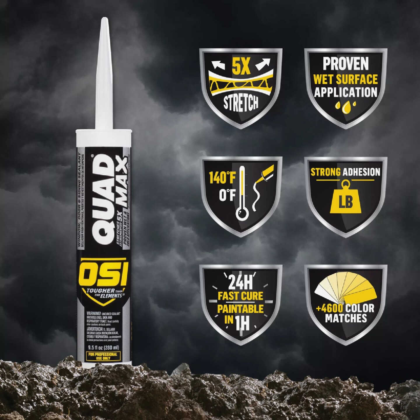 OSI QUAD MAX 9 Oz. Sealant, Clear Image 6