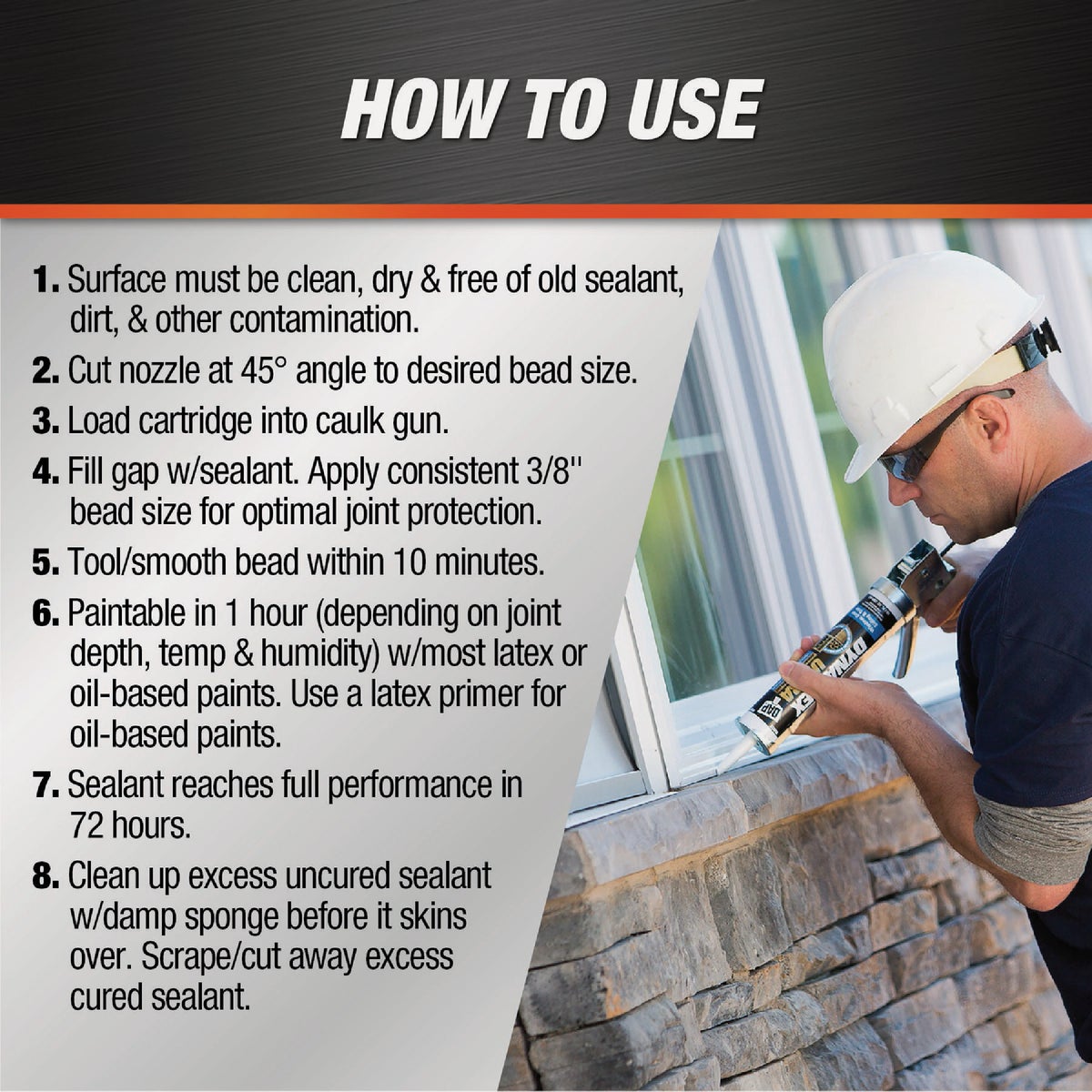 Dap Dynaflex Ultra 10.1 Oz. Light Gray Advanced Exterior Sealant for Window, Door & Siding Image 5