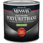 Minwax Warm Ultra Flat Clear Fast-Drying Polyurethane, 1/2 Pt. Image 1