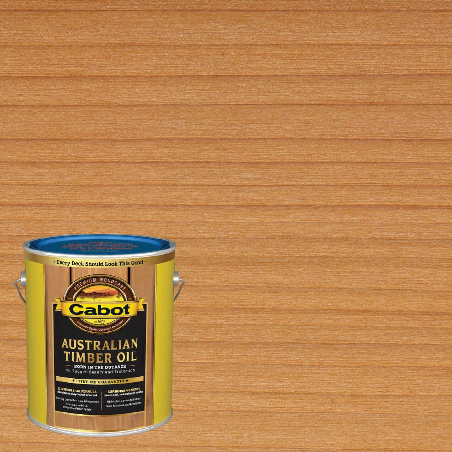 Cabot Australian Timber Oil Low VOC, Amber Wood, 1 Gal. Image 1
