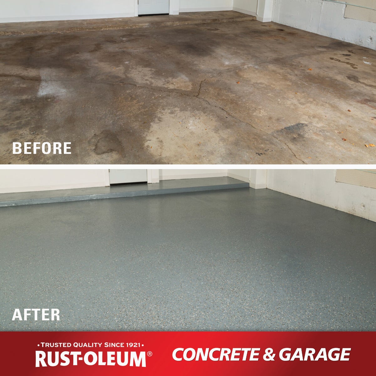 Rust-Oleum Concrete & Garage Floor Paint & Primer, 1 Gal., Sand Image 3
