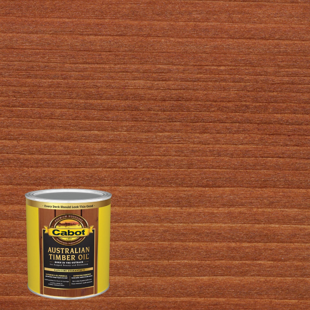 Cabot Australian Timber Oil, Jarrah Brown, 1 Qt.
